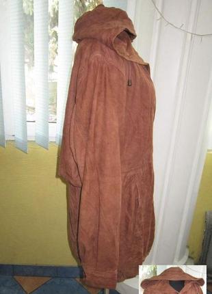 Стильна жіноча шкіряна куртка з капюшоном yorn. франція. лот 6275 фото