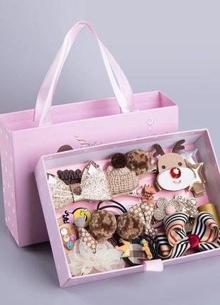 Набор резинок и заколок для девочек