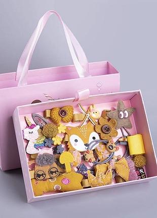 Набор резинок и заколок для девочек