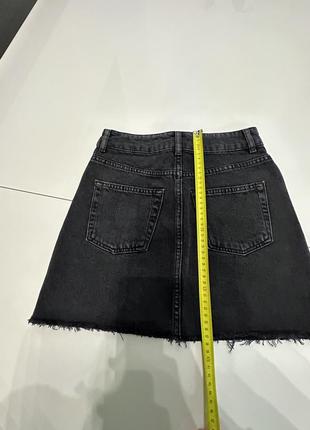 Джинсовая юбка topshop motodenim