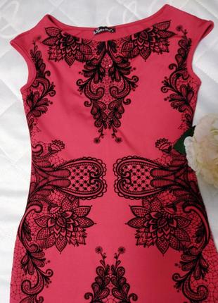 Красная мини-платье miss moi (турция), размер s2 фото