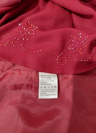 Нарядное платье свободного кроя украшено бисером 62-64 размера5 фото