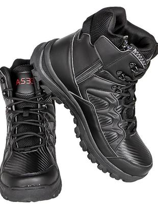 Ботинки тактические lesko gz706 black р.43 армейские мужские на шнуровке для тренировок  sku-772 фото
