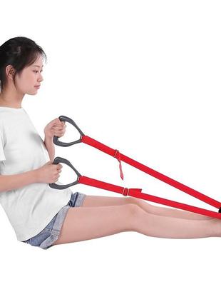 Эластичный тренировочный пояс lesko для растяжения ног реабилитация инсульта sku-772 фото