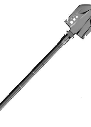 Лопата туристическая yuantoose d14-26 77 см складная саперная с насадками sku-77