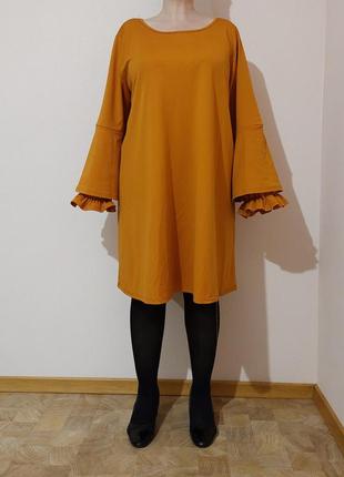 Сонячна сукня вільного крою від 58 і більше розміру3 фото