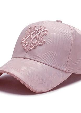 Бейсболка женская narason розовая с розовой вышивкой