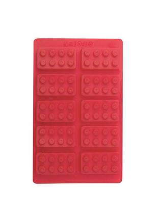 Силіконова форма cumenss lego red для заморожування льоду