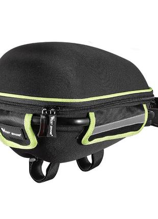 Багажник велосипедный под седло west biking 0707151 black + green kro-89