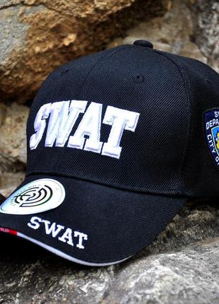 Бейсболка han-wild 101 swat black для мужчин спортивная модная кепка set-222 фото
