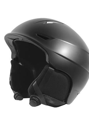 Захисний гірськолижний шолом helmet 001 black для катання на лижах сноуборді