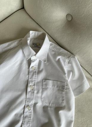 Белая рубашка для мальчика school life8 фото