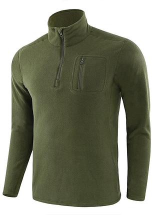 Тактическая кофта lesko a973 green m утепленная на флисе sku-77
