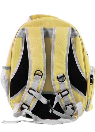 Рюкзак-перенесення taotaopets 253304 panoramic yellow для кішок контейнер 35*25*42cm3 фото