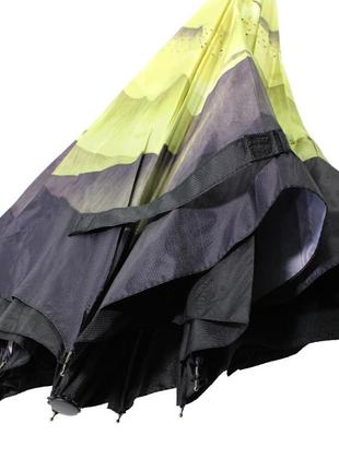 Зонт трость lesko up-brella гардения белая механический умный антизонт обратного складывания sku-776 фото