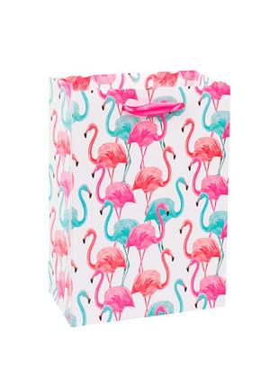 Подарочный пакет ppw paper lesko zd008 flamingo medium kro-89