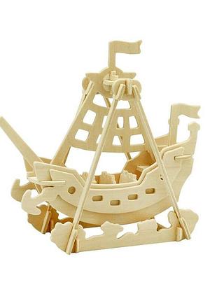 Деревянный 3d конструктор robotime jp264 лодка-качели kro-89