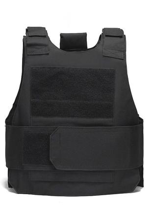 Жилет тактичний aokali outdoor a48 (black) захисний тренувальний на липучках