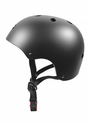 Защитный шлем helmet t-005 black m для катания на роликовых коньках скейтборде  set-22