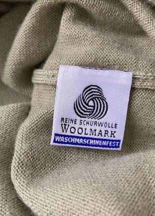 🍈фисташковый шерстяной джемпер топ от woolmark😍2 фото