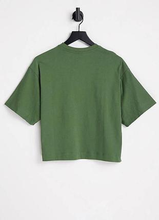 Футболка topshop женская khaki оригинал хаки оверсайз2 фото