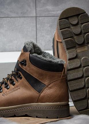 Зимние кожаные ботинки на меху chinook boot olive7 фото