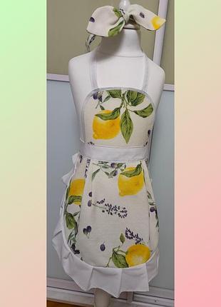 Набор поварята из льна на три года