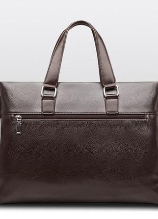Качественный мужской портфель сумка для документов коричневый