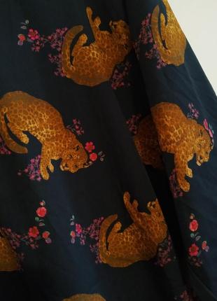 Нова легка міді сукня з леопардами від junarose, великий розмір.2 фото