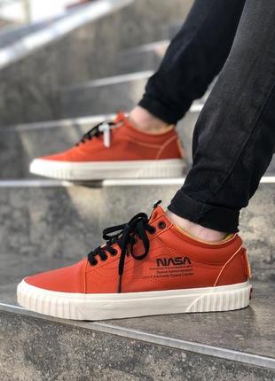 Мужские кеды кроссовки ванс vans old skool orange. демисезонные.