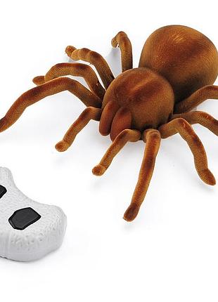Детская игрушка паук птицеед на радиоуправлении светятся глаза на батарейках
