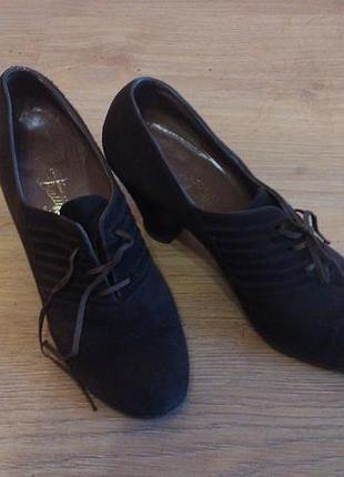 Ботильоны, туфли замшевые