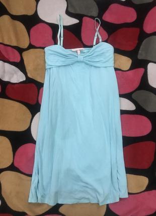 Victoria's secret блакитне/березове літній сукні з бантиком2 фото