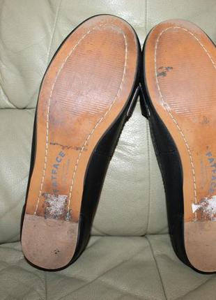 Кожаные туфли мокасины балетки fatface.eur 38 стелька 24,5 см7 фото