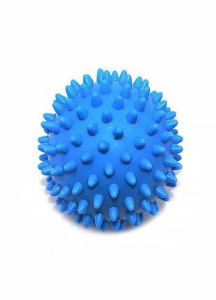 М'яч для масажу з шипами dobetters pvc p2 7.5 см dark blue шипований м'ячик