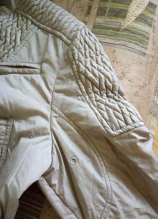 Пальто из плащевой ткани 44 размера4 фото