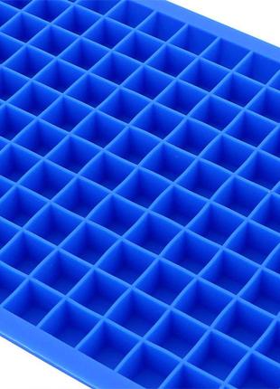 Силиконовая форма для льда cumenss b-1010 blue 160 ячеек кубики емкость для замораживания воды sku-7710 фото