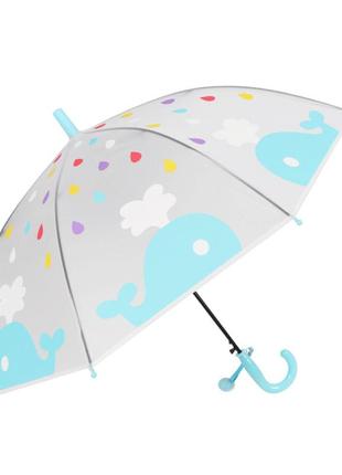 Дитяча парасолька rst rst088 кіт blue механічний тростина унісекс від дощу