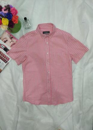 Рубашка в полоску с короткими рукавами primark, размер m1 фото