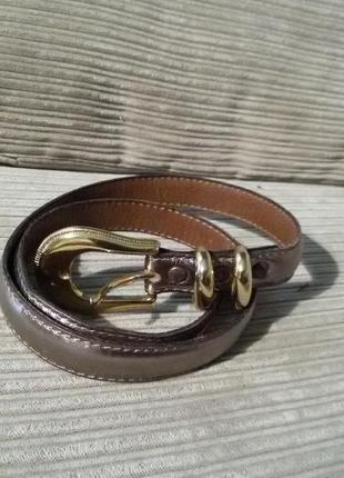 Новый кожаный тонкий ремень mod.depose belt, размер 65-70 см