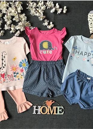 Ромпер, футболка, шорти , лосини
