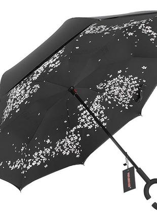 Зонт lesko up-brella сакура ручной зонт двойное складывание в обратном направлении антизонт обратное сло3 фото