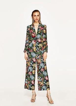 Кюлоты цветы zara