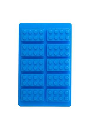 Силіконова форма cumenss lego blue для заморожування льоду
