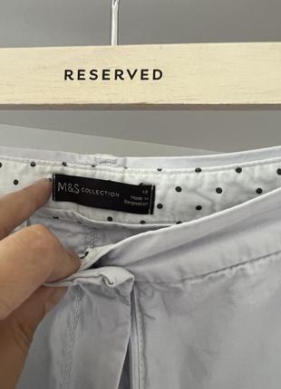 Летние котоновые лиловые штаны брюки marks & spenser2 фото