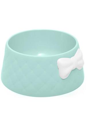 Миска для кошек taotaopets 111123 light blue кормушка животным kro-89