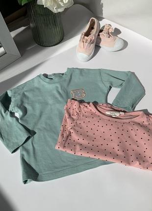 Лонгсливы 2 штуки размер. 86-92