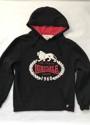 Lonsdale, элегантное,   худи, унисекс,тёплое, чёрное.