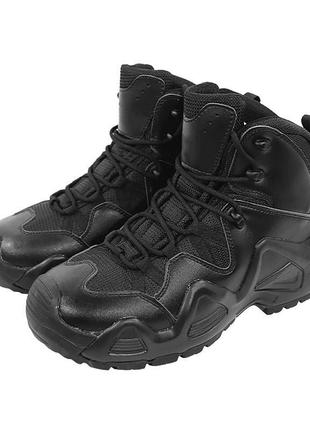 Ботинки тактические lesko 998 black 40 армейская обувь демисезон sku-77