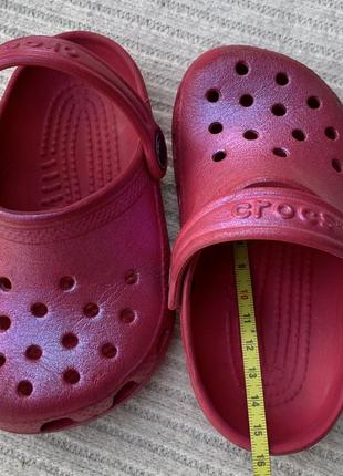 Кроксы сабо шлёпанцы сланцы босоножки с перламутровым напыление crocs (оригинал)5 фото